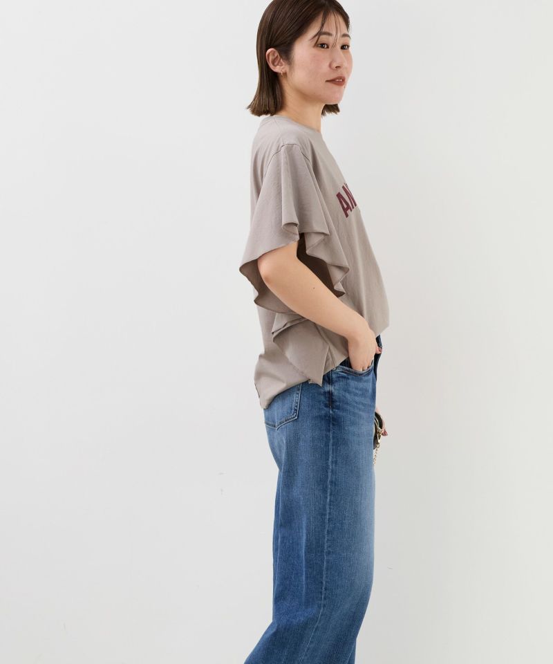 レディース　MICA&DEAL　マイカアンドディール　AMERICANA×MICA&DEAL15th ANNIVERSARY フリルスリーブT-shirt Tシャツ　0125309270 AMERICANA×MICA&DEAL】15th ANNIVERSARY フリルスリーブT-shirt