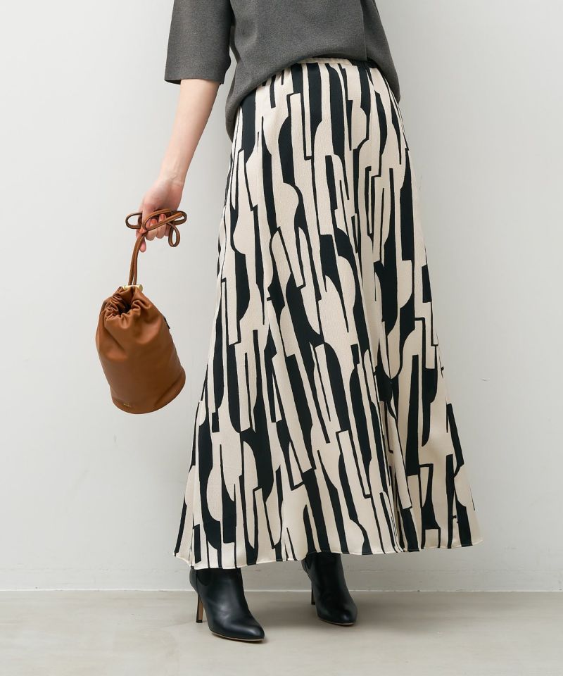 タイムセール★ALAIA ベルベットロングスカートXS 予約】サテンプリントロングスカート/0125302222 | MICA&DEAL