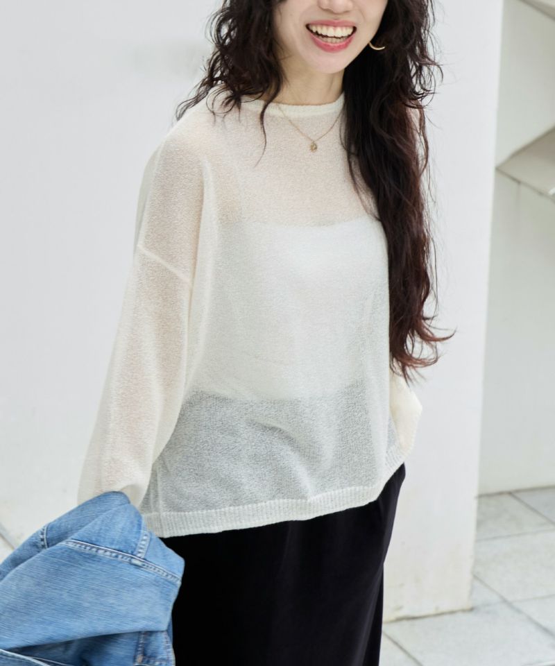 シアーニットプルオーバー/0125308221 | MICA&DEAL ONLINE STORE