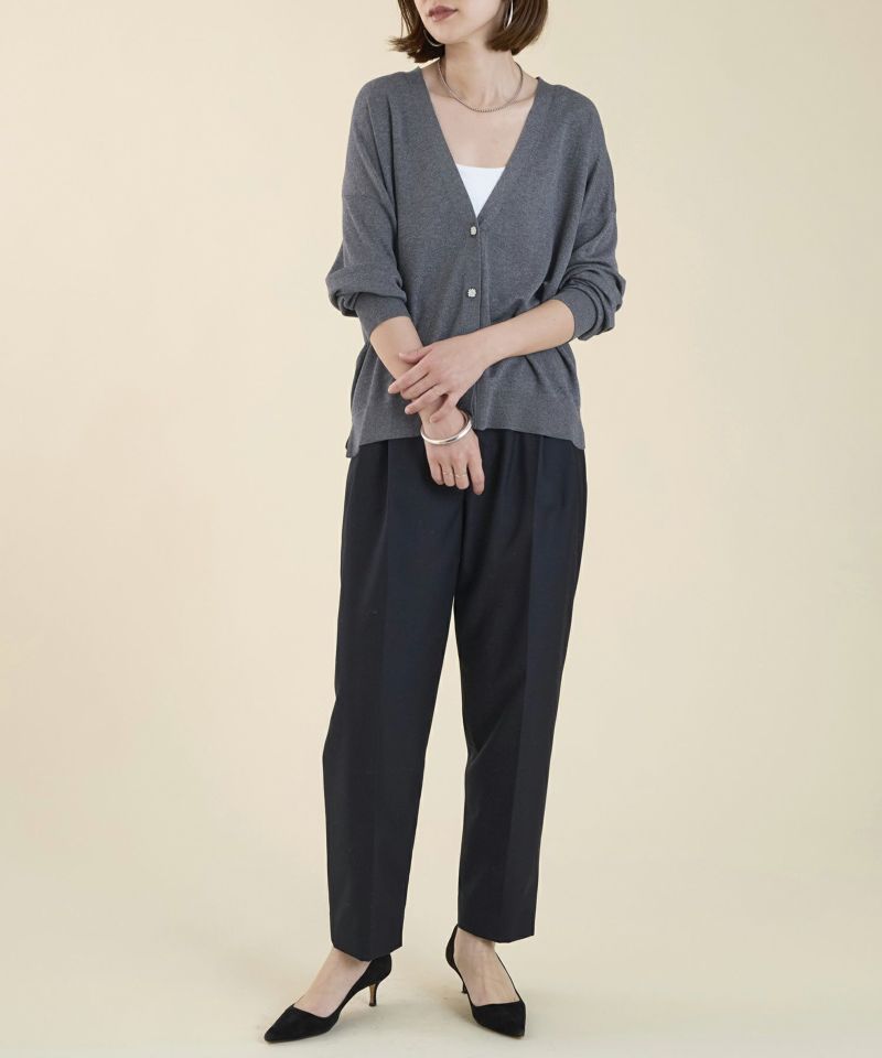 caramelさま　専用 予約】【marmors】lame v-neck cardigan/0225308114 | MICA&DEAL