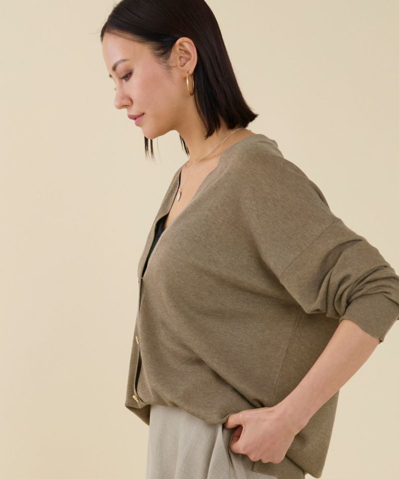caramelさま　専用 予約】【marmors】lame v-neck cardigan/0225308114 | MICA&DEAL