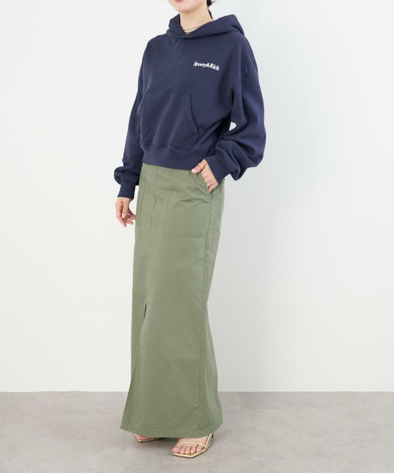パーカー 「SPORTY ＆ RICH」クロップドフーディ-Soft Cropped Hoodie レディース SPORTY & RICH】クロップドフーディ-Cropped Hoodie/0325109025