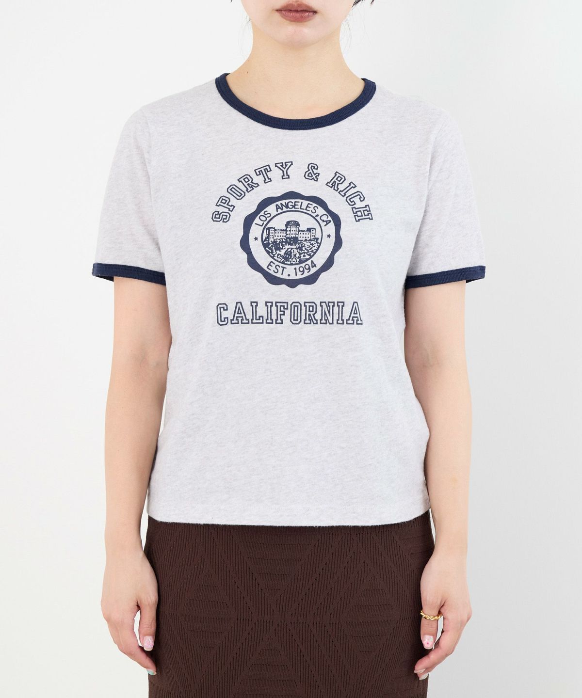 【Sporty＆Rich関税込★】Faubourg T-Shirt SPORTY & RICH FAUBOURG T-SHIRT