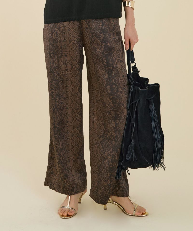 marmors マルモア 麻リネン混　プリントパンツ定価31900円 marmors パンツ 「marmors」flower print straight pants