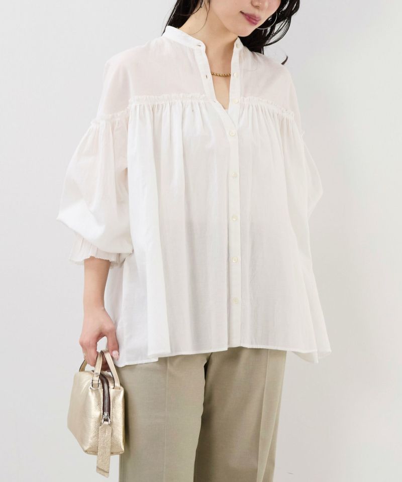 ギャザーボイルブラウス/0125301225 | MICA&DEAL ONLINE STORE