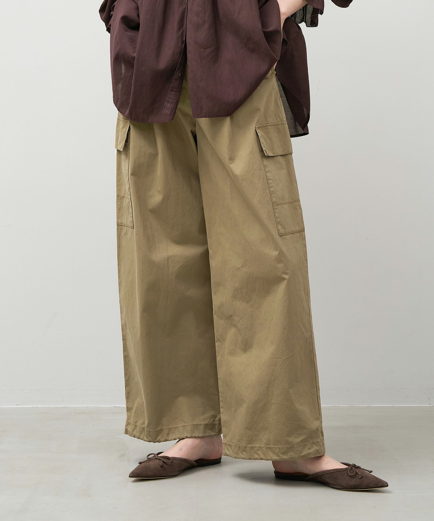 ピーチセミワイドカーゴパンツ/0125303227 | MICA&DEAL ONLINE STORE