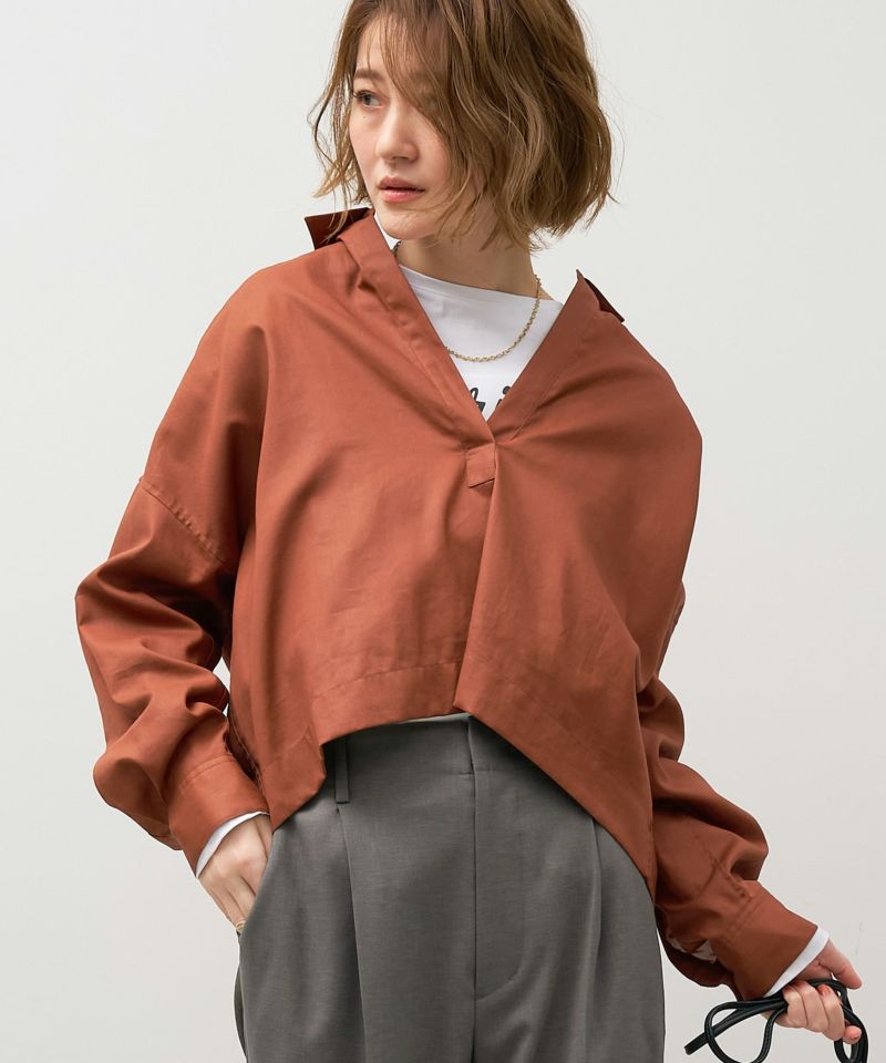 【新品同様】MICA＆DEAL　フリルカラースキッパーブラウス MICA＆DEAL｜フリルカラースキッパーブラウス | Rakuten Fashion