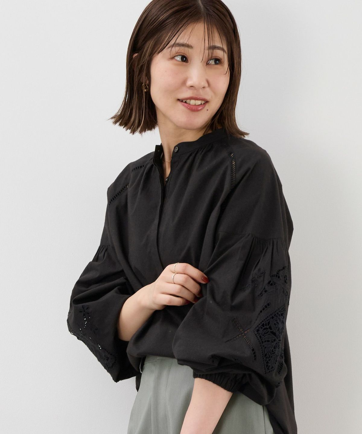 インド刺繍ギャザーブラウス/0125301234 | MICA&DEAL ONLINE STORE