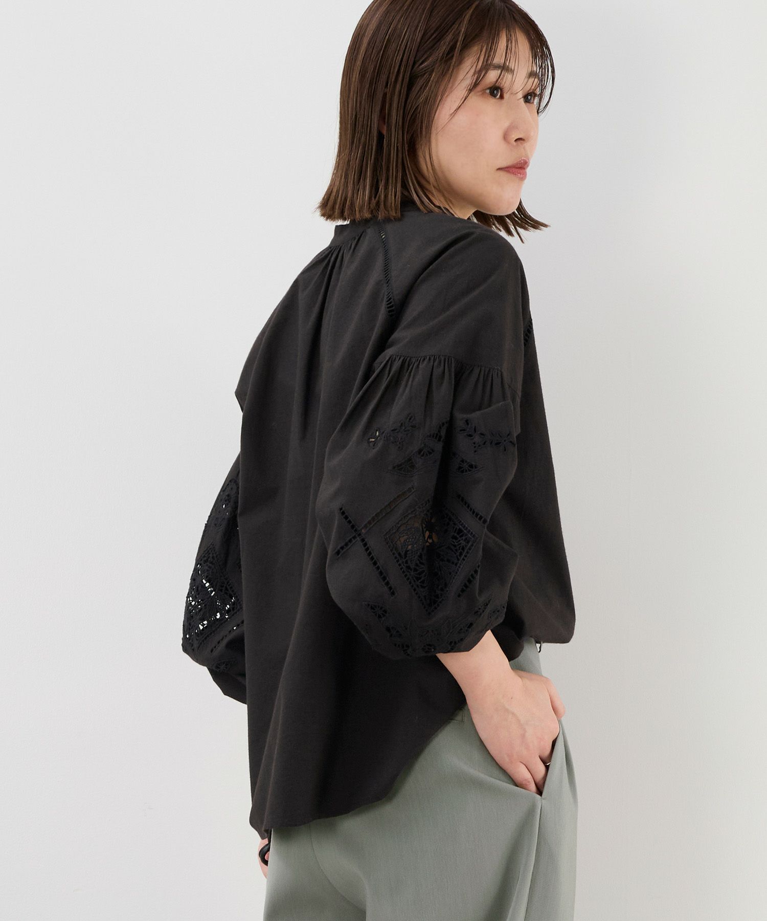 インド刺繍ギャザーブラウス/0125301234 | MICA&DEAL ONLINE STORE