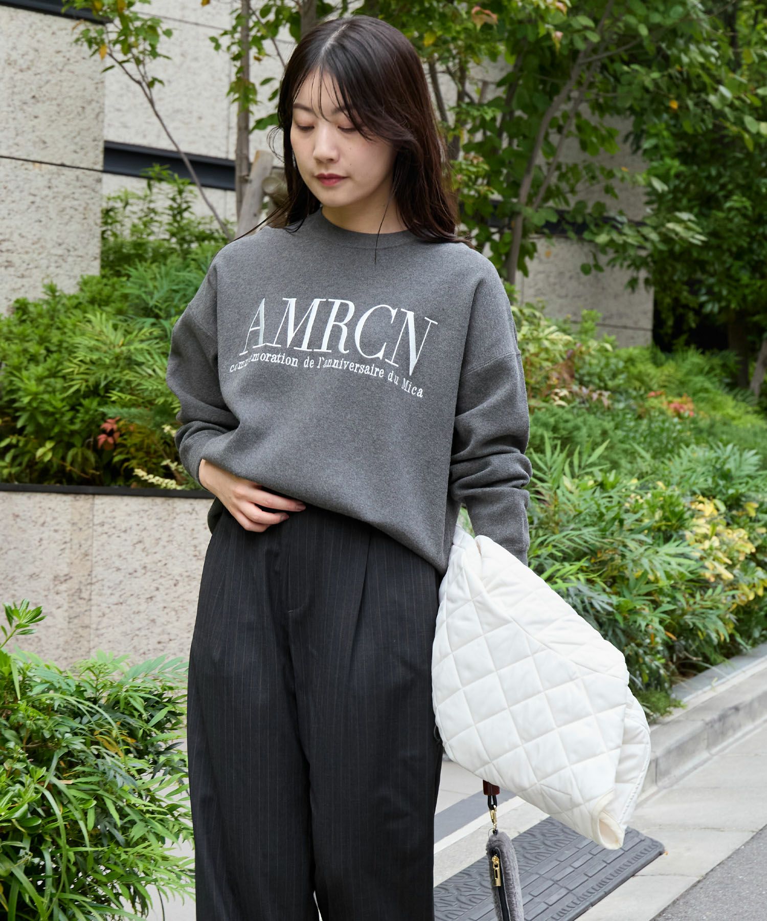 30%off]15th ANNIVERSARY【AMERICANA×MICA&DEAL】ロゴ刺繍スムース