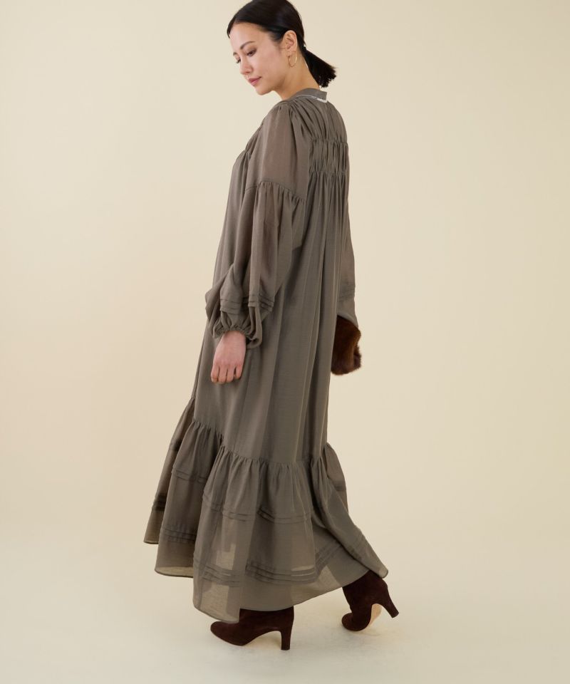 marmors】shiffon gather one-piece/0225304137 | MICA&DEAL
