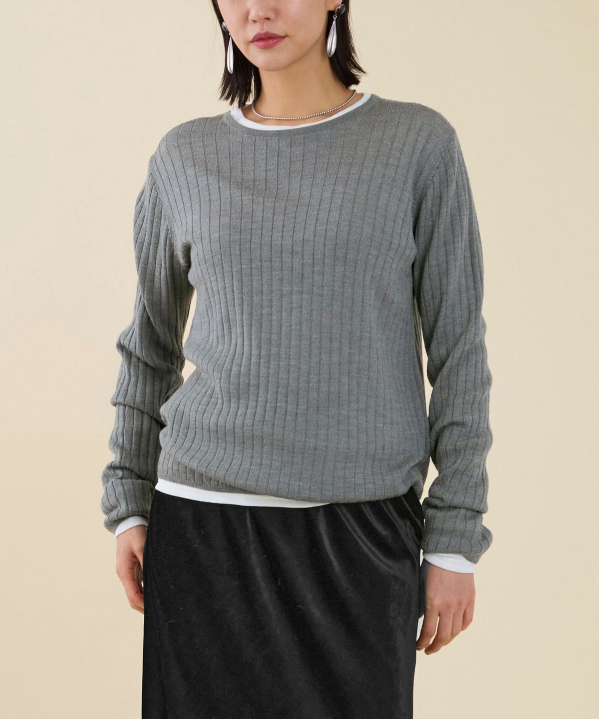 marmors】layered rib knit/0225308118 | MICA&DEAL ONLINE STORE