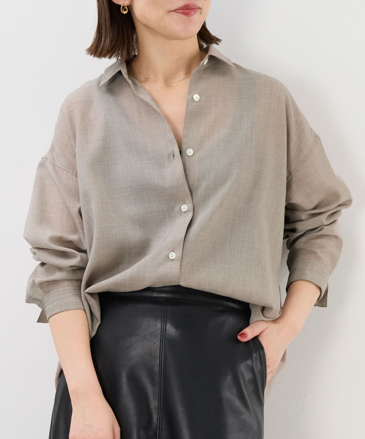 セミシアーボイルシャツ/0125301255 | MICA&DEAL ONLINE STORE