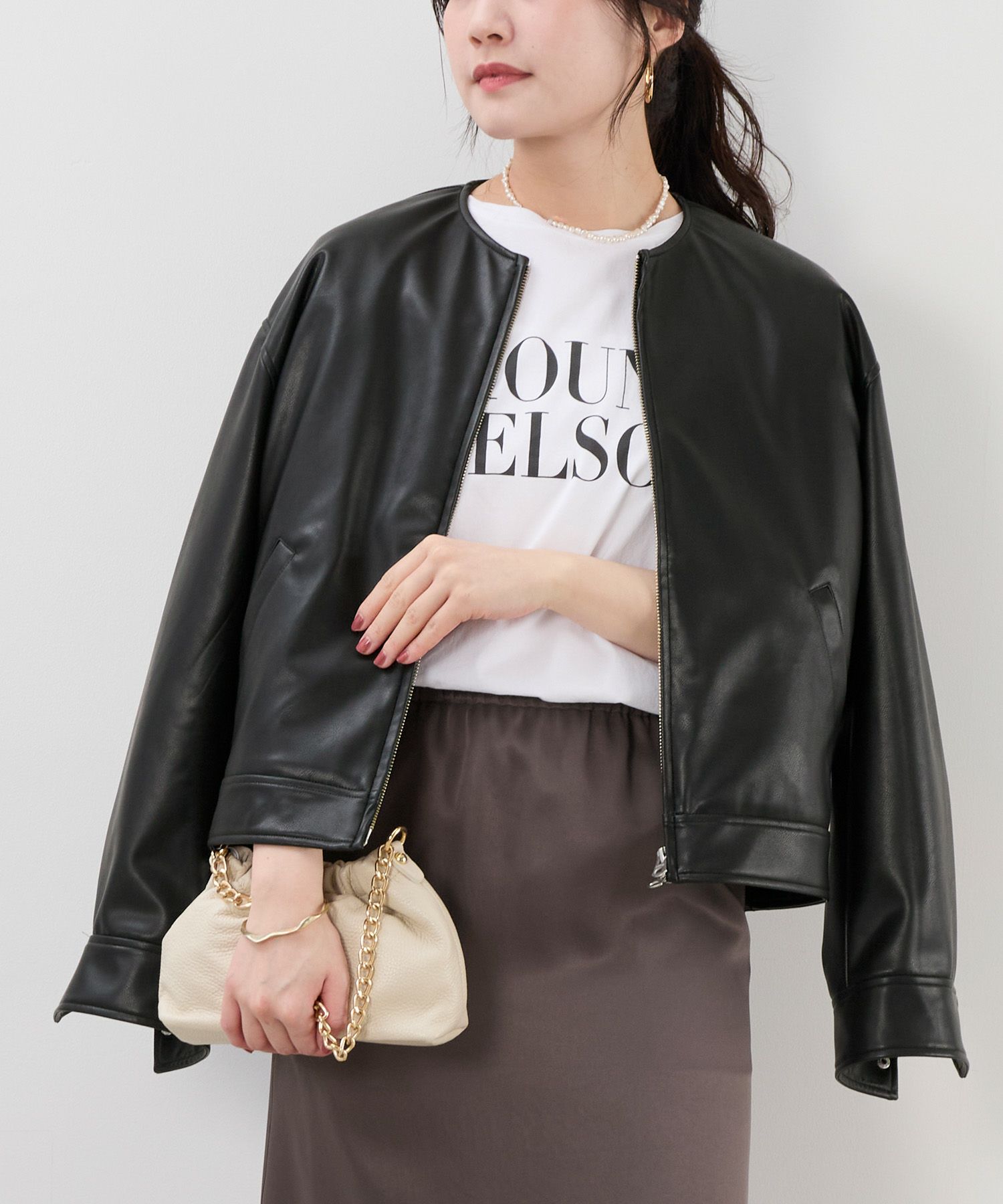 新品✨トゥービーシック ノーカラージップブルゾン フリル ウォッシャブル 44 TO BE CHIC｜トゥー ビー シックのノーカラージャケット通販 - ZOZOTOWN