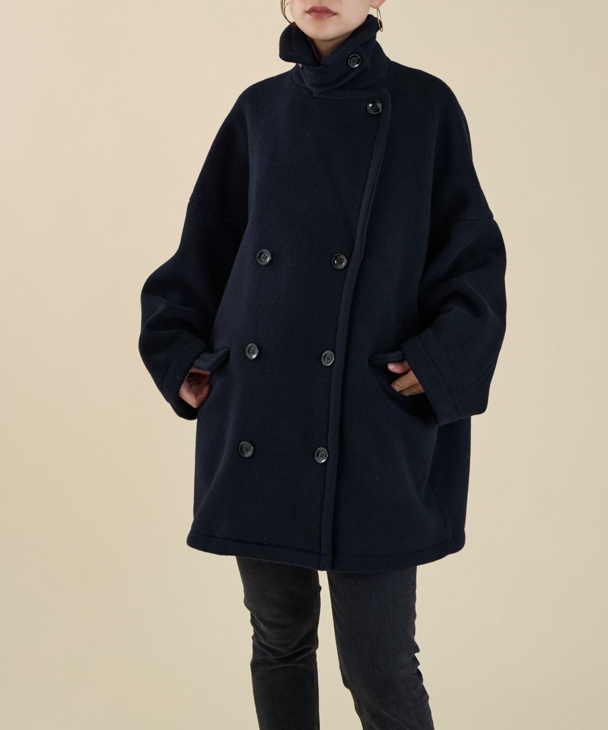 ▼極美品✨セオリー【P】メルトンウール ROUNDED COAT ラウンドコート 予約】【marmors】P-coat/0225307140 | MICA&DEAL ONLINE STORE