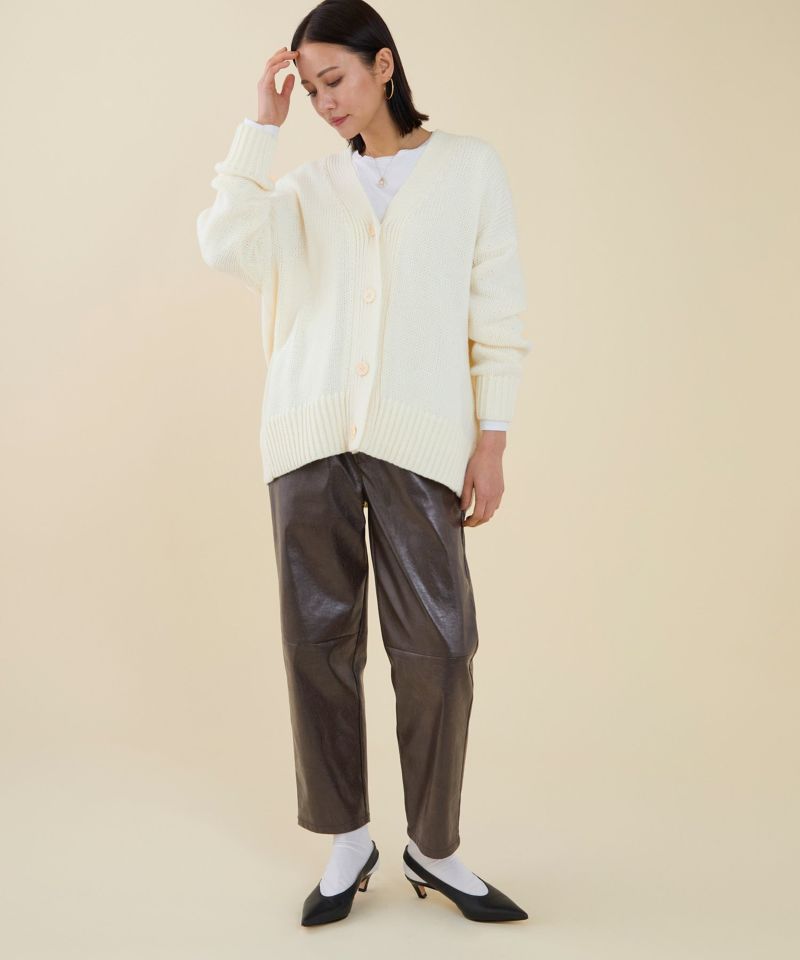 予約】【marmors】back numbering knit cardigan/0225308127