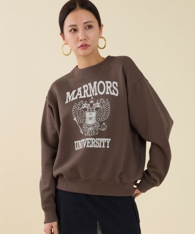 新品　MICA&DEAL 長袖スウェットTシャツ　グレージュ　定価16500円 MICA&DEAL/マイカアンドディール] 別注 MICHELL'N ラグラン