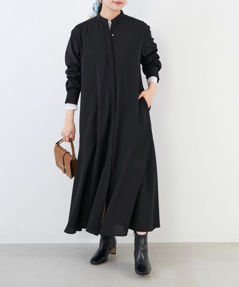 30%off]ウールツイストフレアシャツワンピース/0125404310 | MICA&DEAL