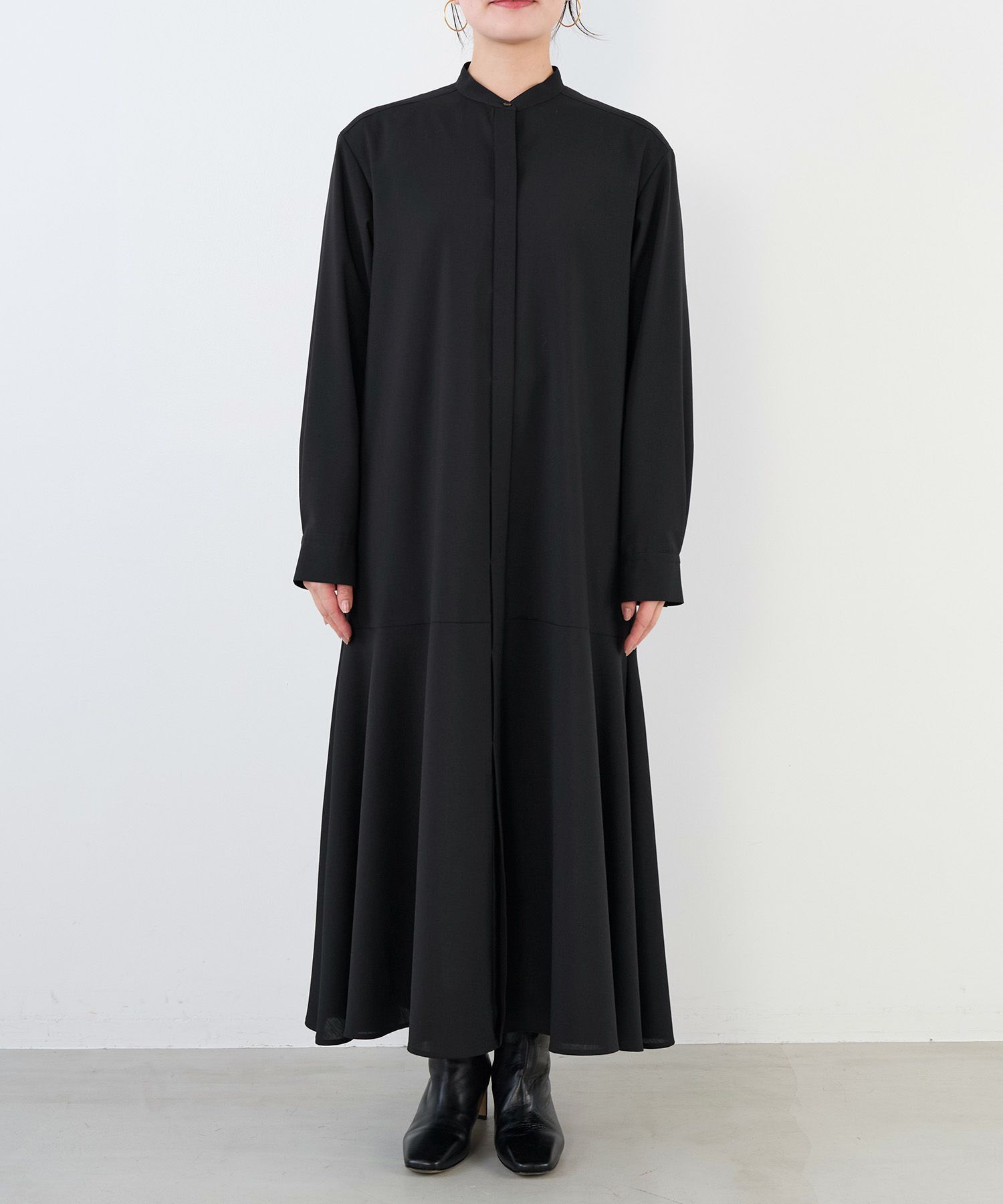 ウールツイストフレアシャツワンピース/0125404310 | MICA&DEAL ONLINE