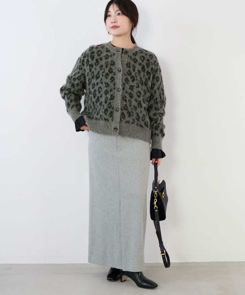 レオパードジャガードカーディガン/0125408318 | MICA&DEAL ONLINE STORE