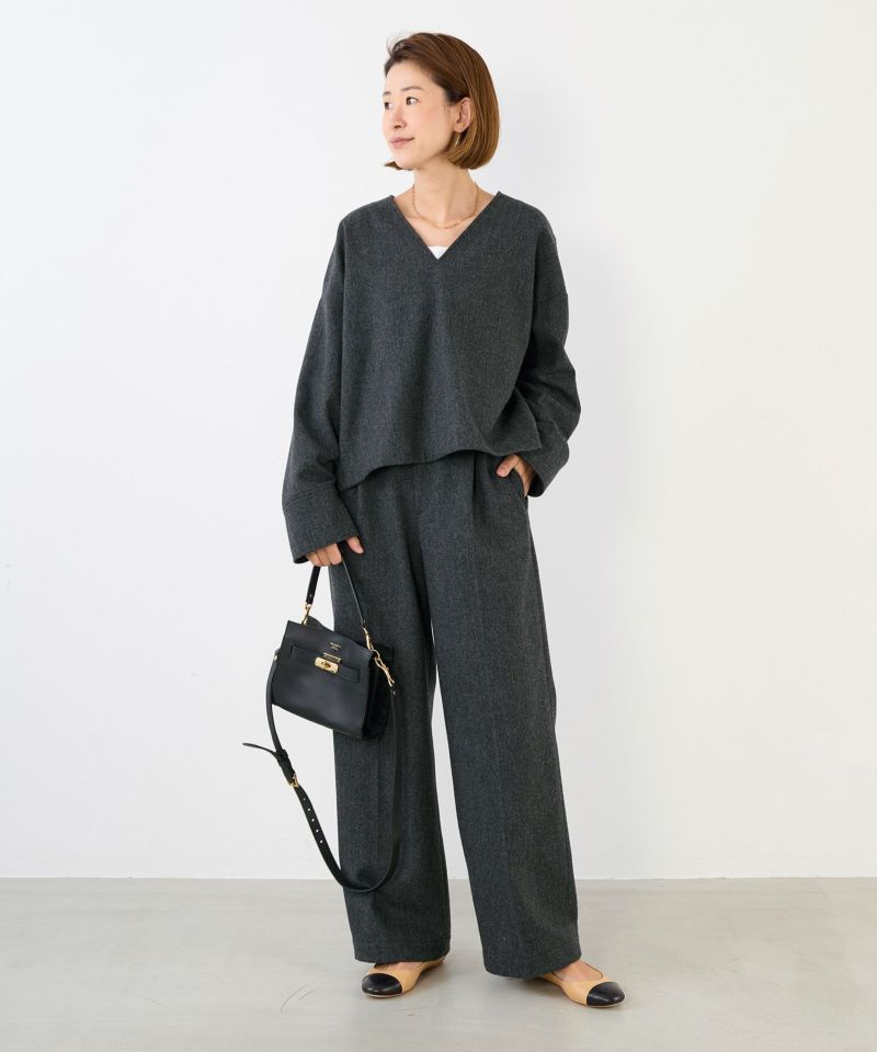 ツイードVネックプルオーバー/0125401344 | MICA&DEAL ONLINE STORE