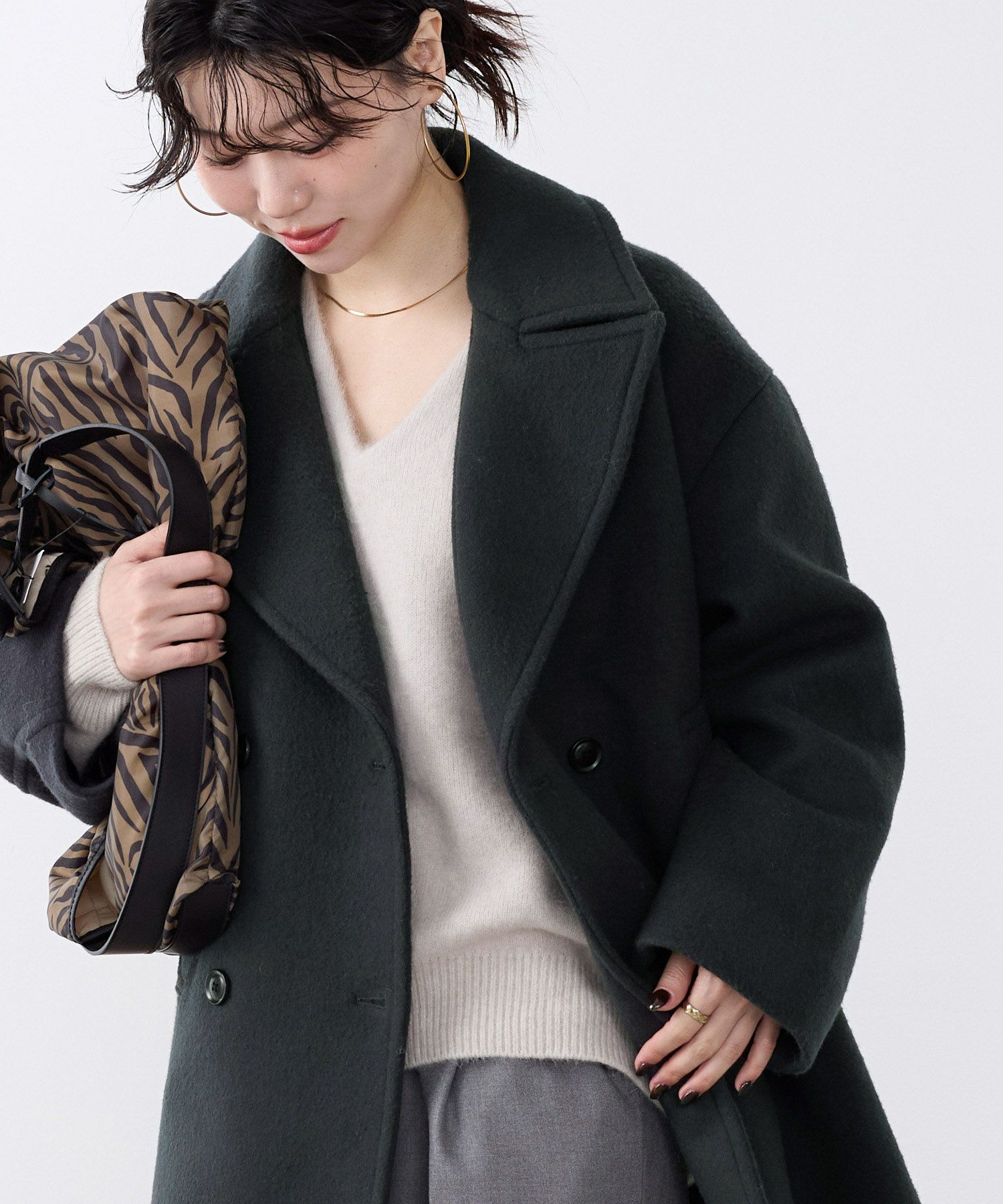 30%off]ウールピーコート/0125407312 | MICA&DEAL ONLINE STORE