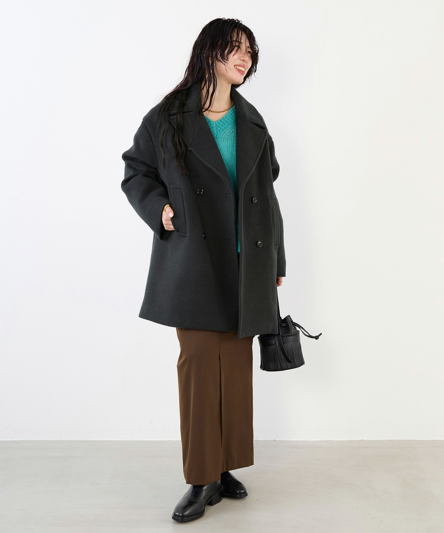 30%off]ウールピーコート/0125407312 | MICA&DEAL ONLINE STORE