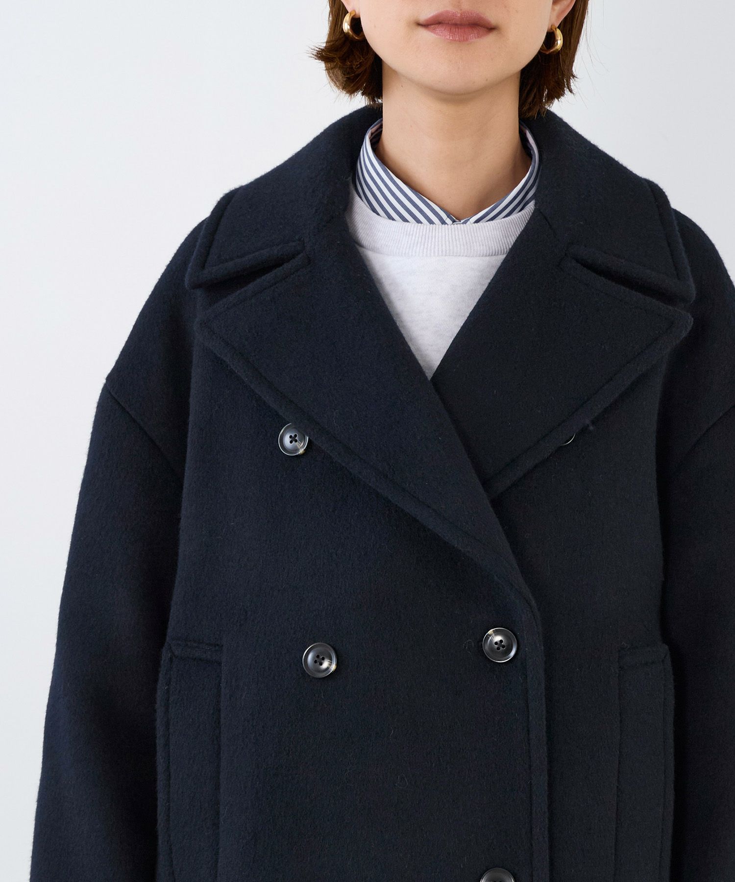 30%off]ウールピーコート/0125407312 | MICA&DEAL ONLINE STORE