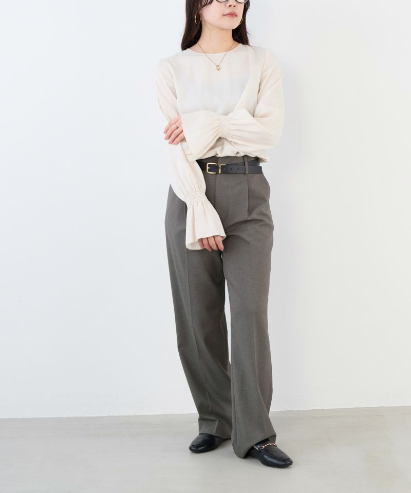 ギャザーカフスブラウス/0125401319 | MICA&DEAL ONLINE STORE