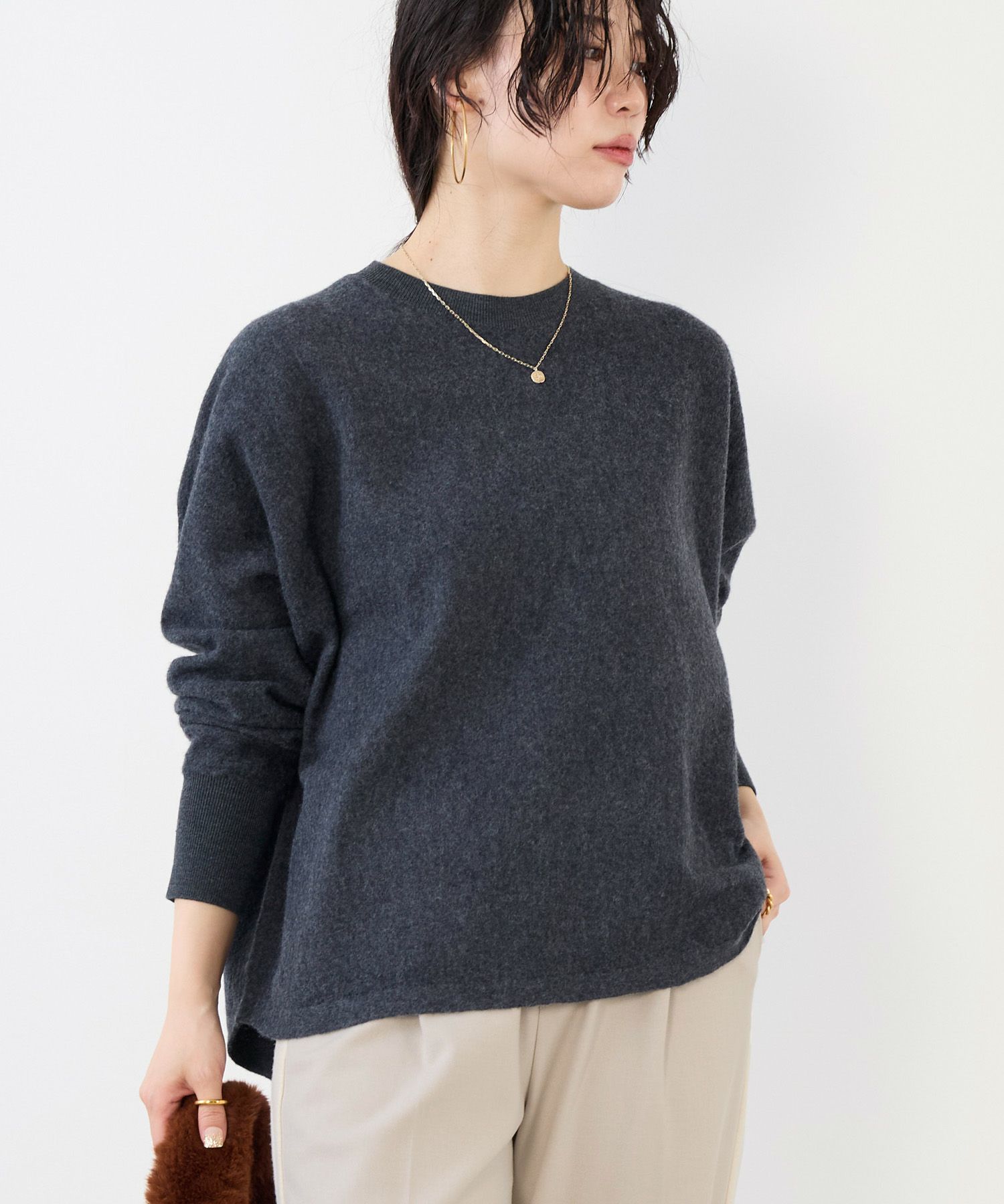 50%off]圧縮クルーネックニットプルオーバー/0125408340 | MICA&DEAL