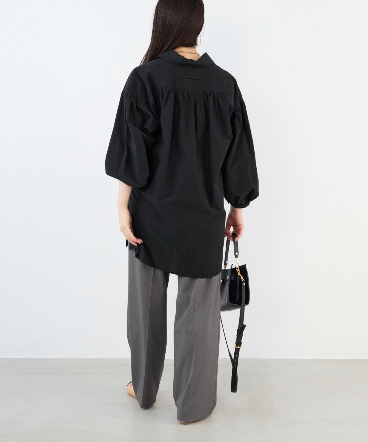 TICCA　近年モデル　レースアップ　リネンシャツ　日本製　ゆったり　美品 TICCA 近年モデル レースアップ リネンシャツ 日本製 ゆったり