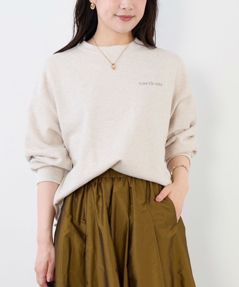 AMERICANA カットオフスウェット Americana/アメリカーナ] 別注 カレッジプリント カットオフ