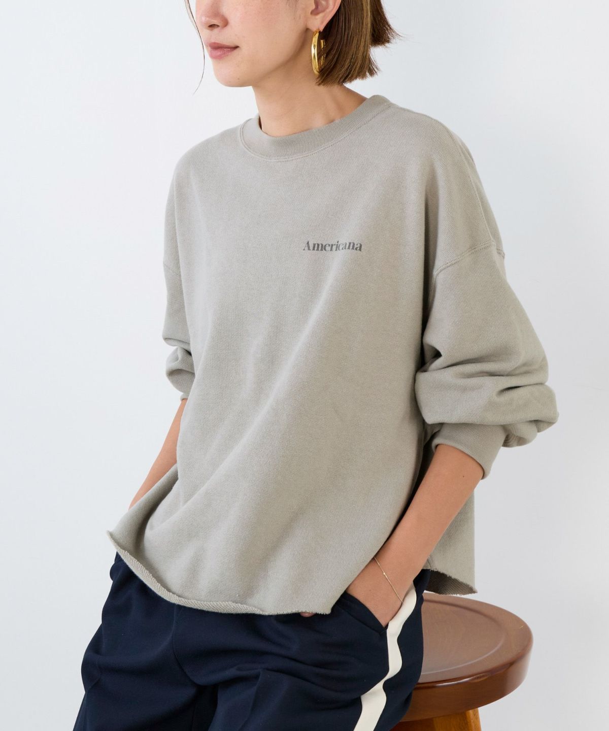 新品★L'Appartement 【AMERICANA】 カットオフスウェット L´Appartement AMERICANAカットオフスウェット