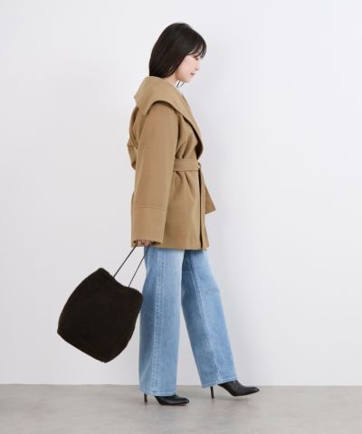 タイムセール⭐︎新品⭐︎MICA&DEAL ウールリバーコート グレージュ