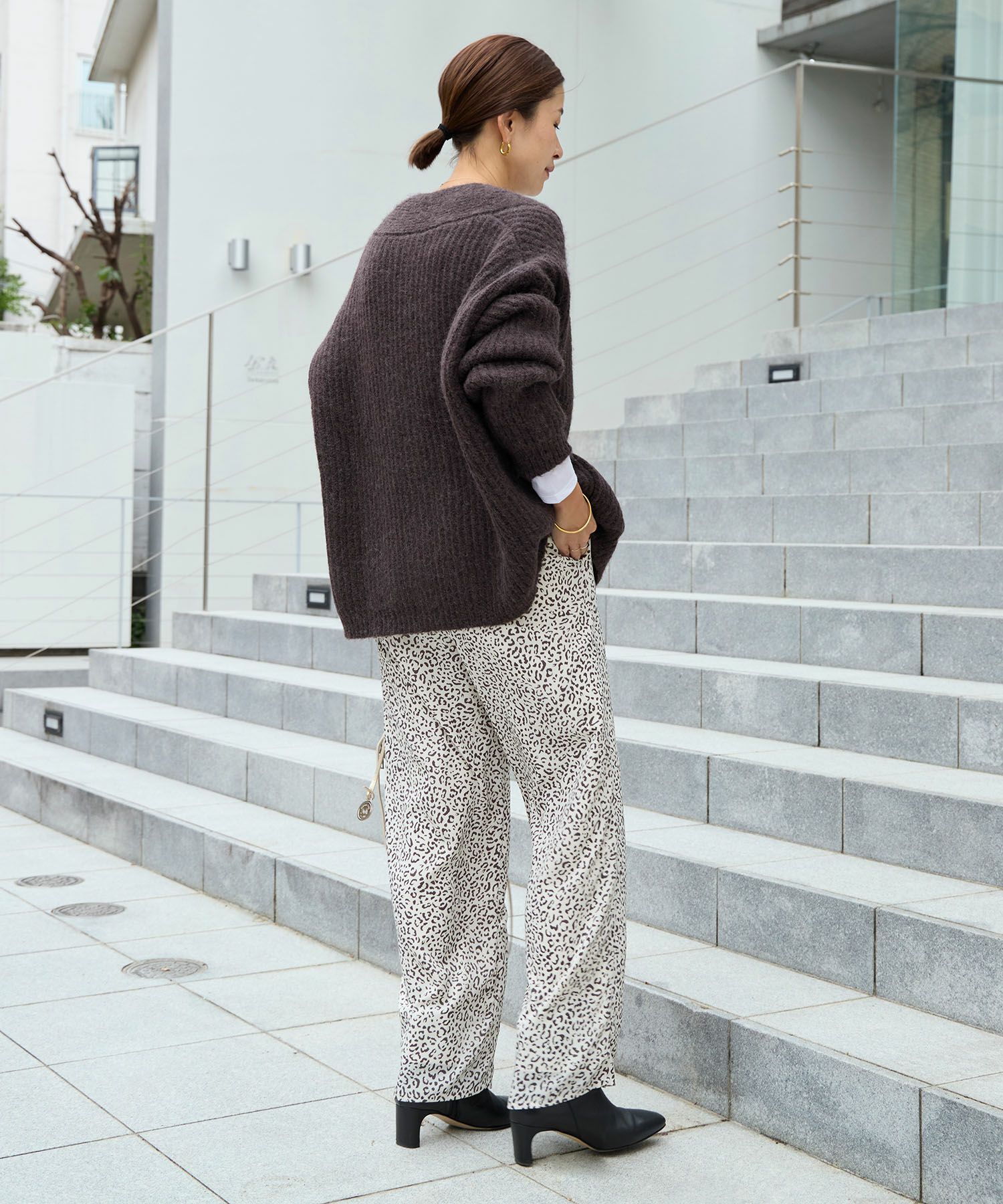 50%off]レオパードプリントストレートパンツ/0125403322 | MICA&DEAL