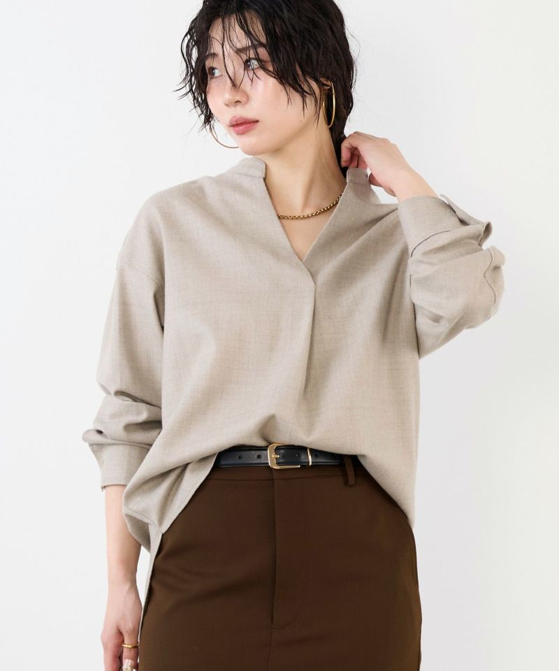 50%off]スキッパーブラウス/0125401343 | MICA&DEAL ONLINE STORE