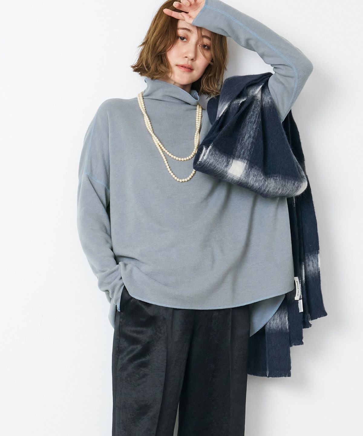 ルーズタートルネックプルオーバー/0125409358 | MICA&DEAL ONLINE STORE