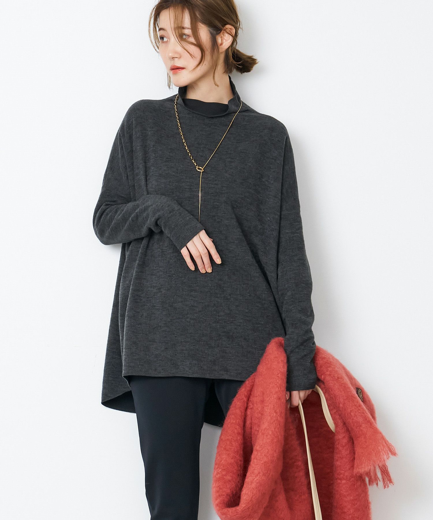 50%off]ルーズタートルネックプルオーバー/0125409358 | MICA&DEAL