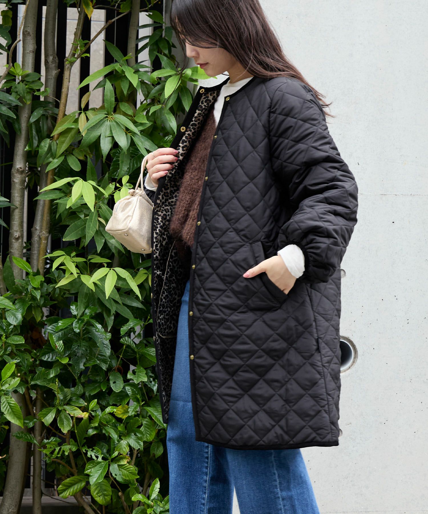 30%off]【Traditional Weatherwear】ロングキルティングジャケット