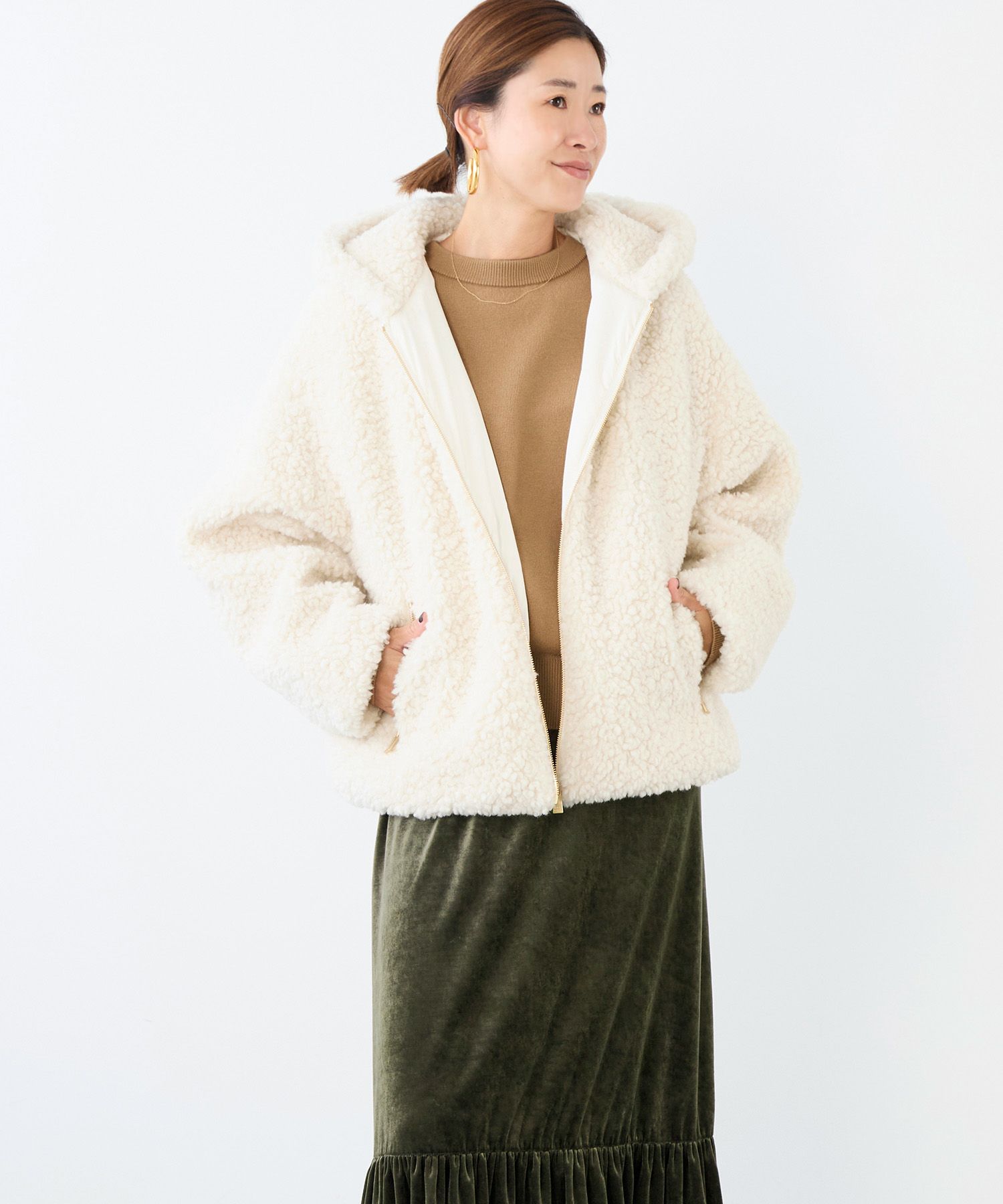 TATRAS】ボアフードブルゾン-IPAMA/0325306005 | MICA&DEAL ONLINE STORE