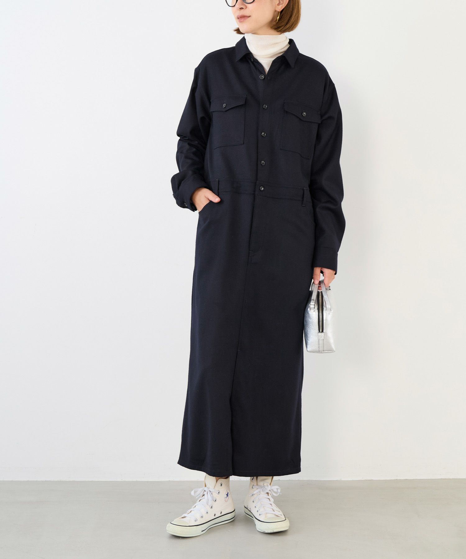 30%off]ウールサキソニージャンプワンピース/0125404353 | MICA&DEAL