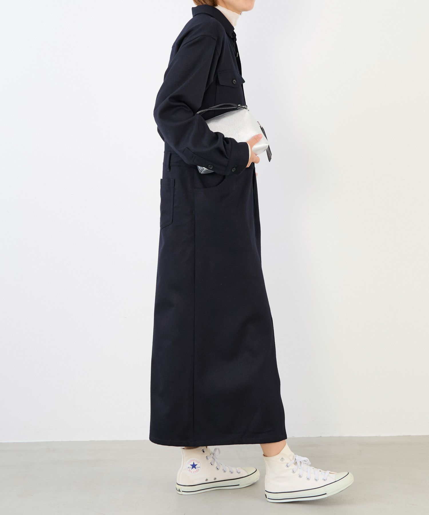ウールサキソニージャンプワンピース/0125404353 | MICA&DEAL ONLINE STORE