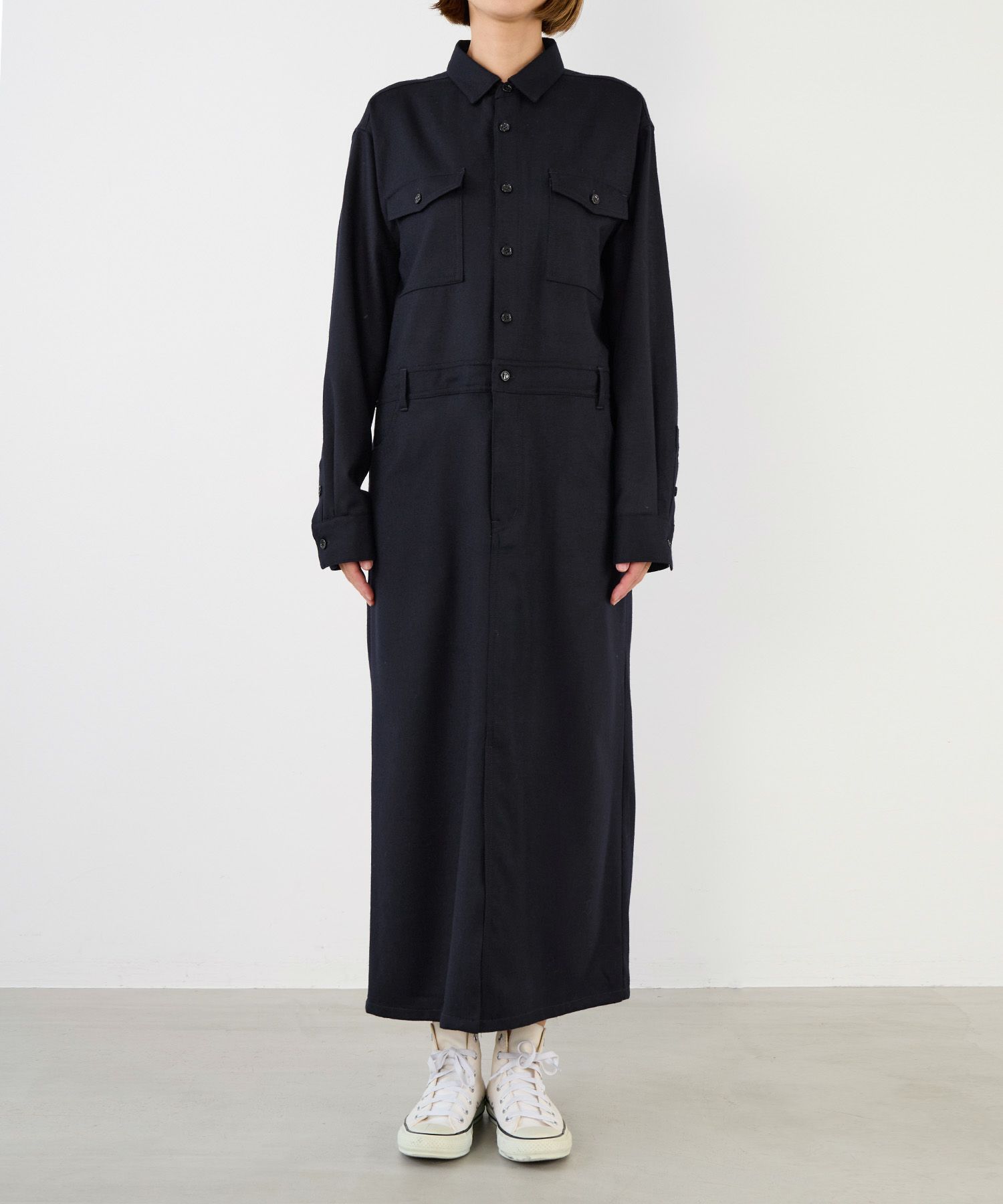 ウールサキソニージャンプワンピース/0125404353 | MICA&DEAL ONLINE STORE
