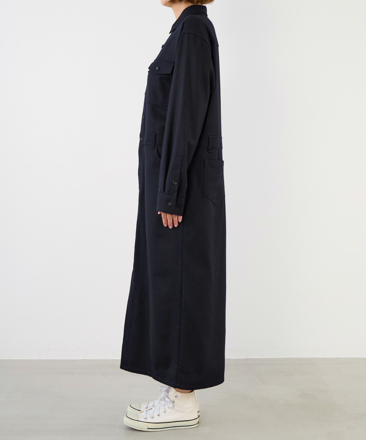ウールサキソニージャンプワンピース/0125404353 | MICA&DEAL ONLINE STORE
