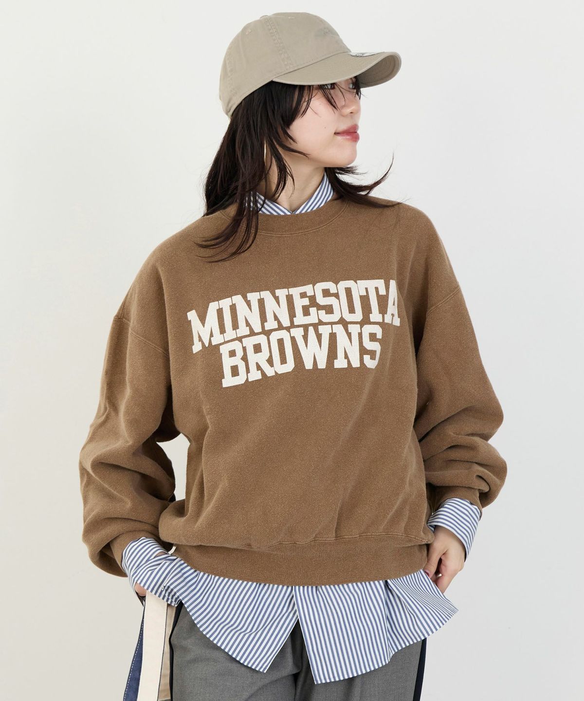 REMI RELIEF】別注-SP加工裏起毛ロゴスウェット/0325309010