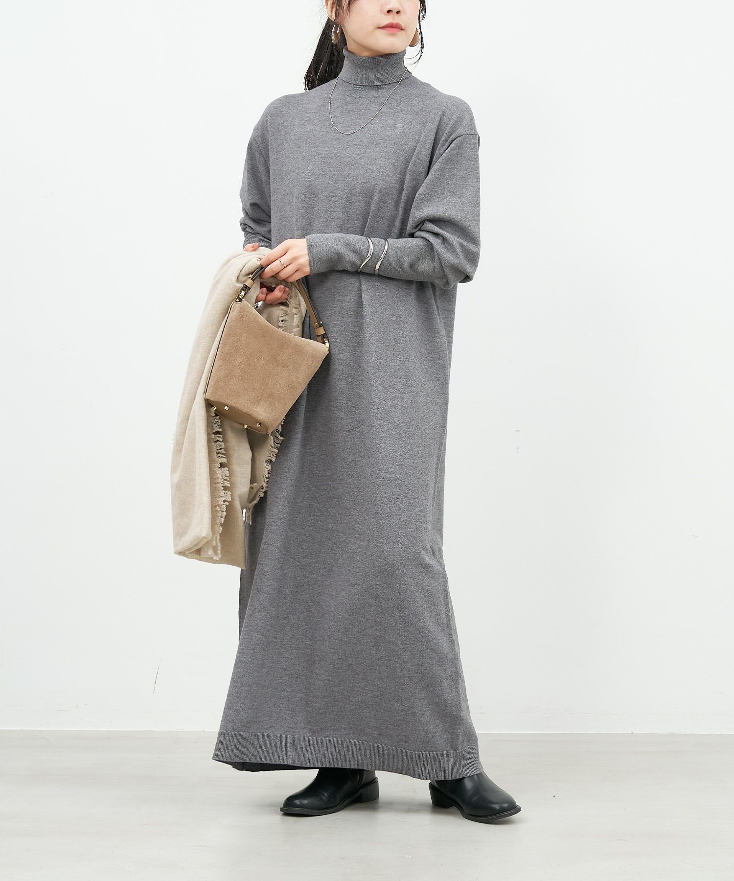 50%off]ハイネックニットワンピース/0125404359 | MICA&DEAL ONLINE STORE