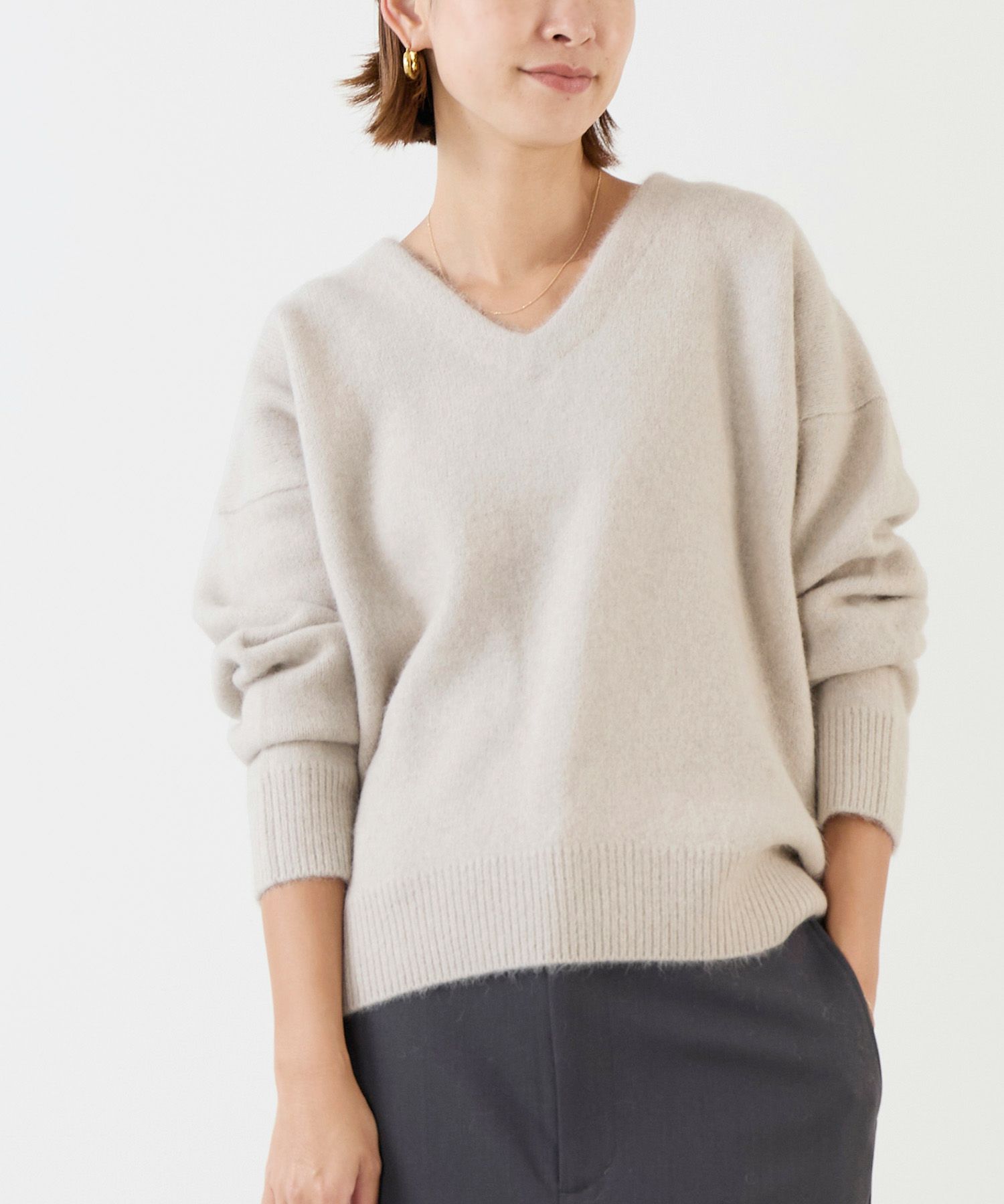 50%off]ラクーンVネックニットプルオーバー/0125408339 | MICA&DEAL