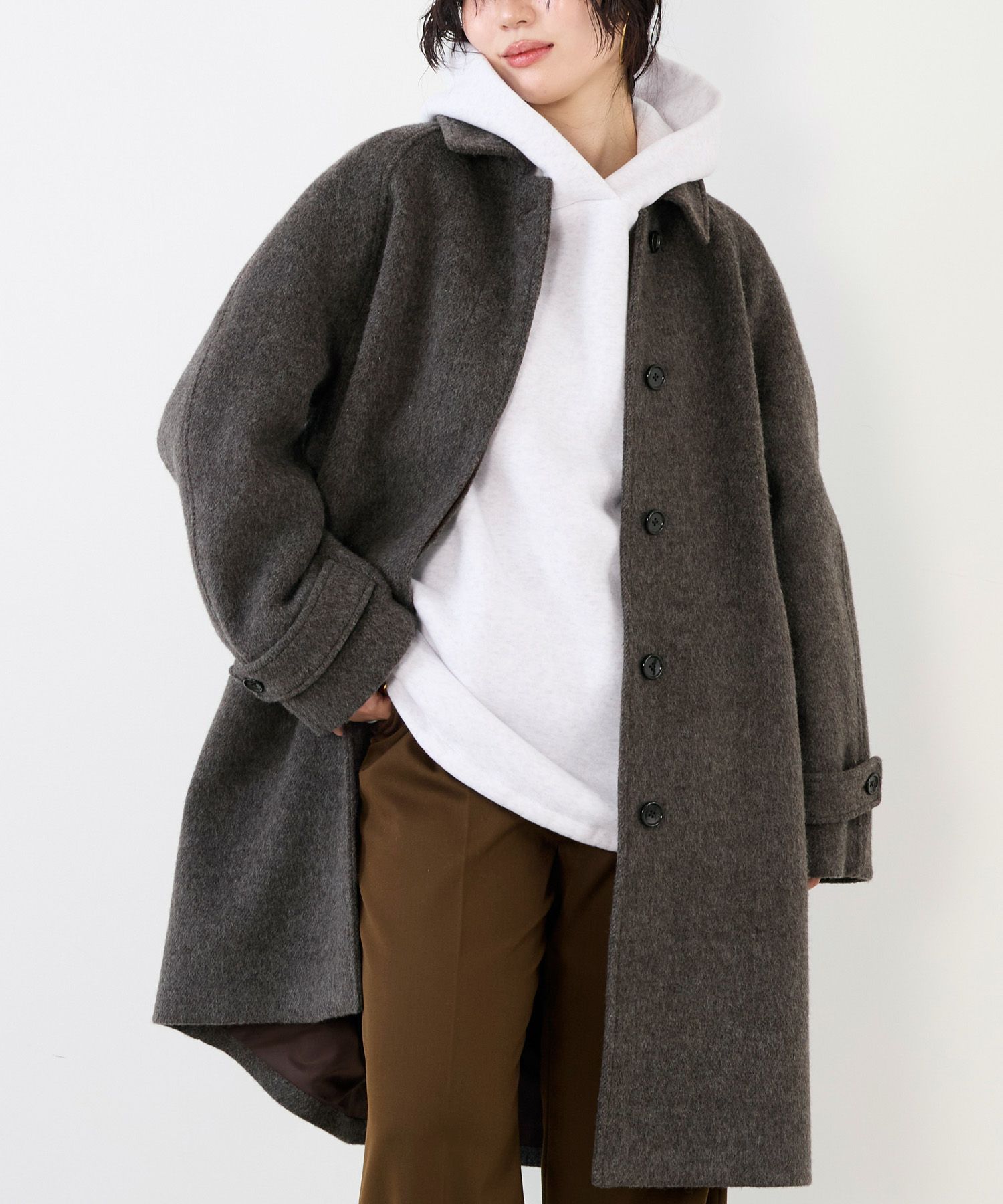 50%off]裏起毛ビッグロゴフーディー/0125409335 | MICA&DEAL ONLINE STORE