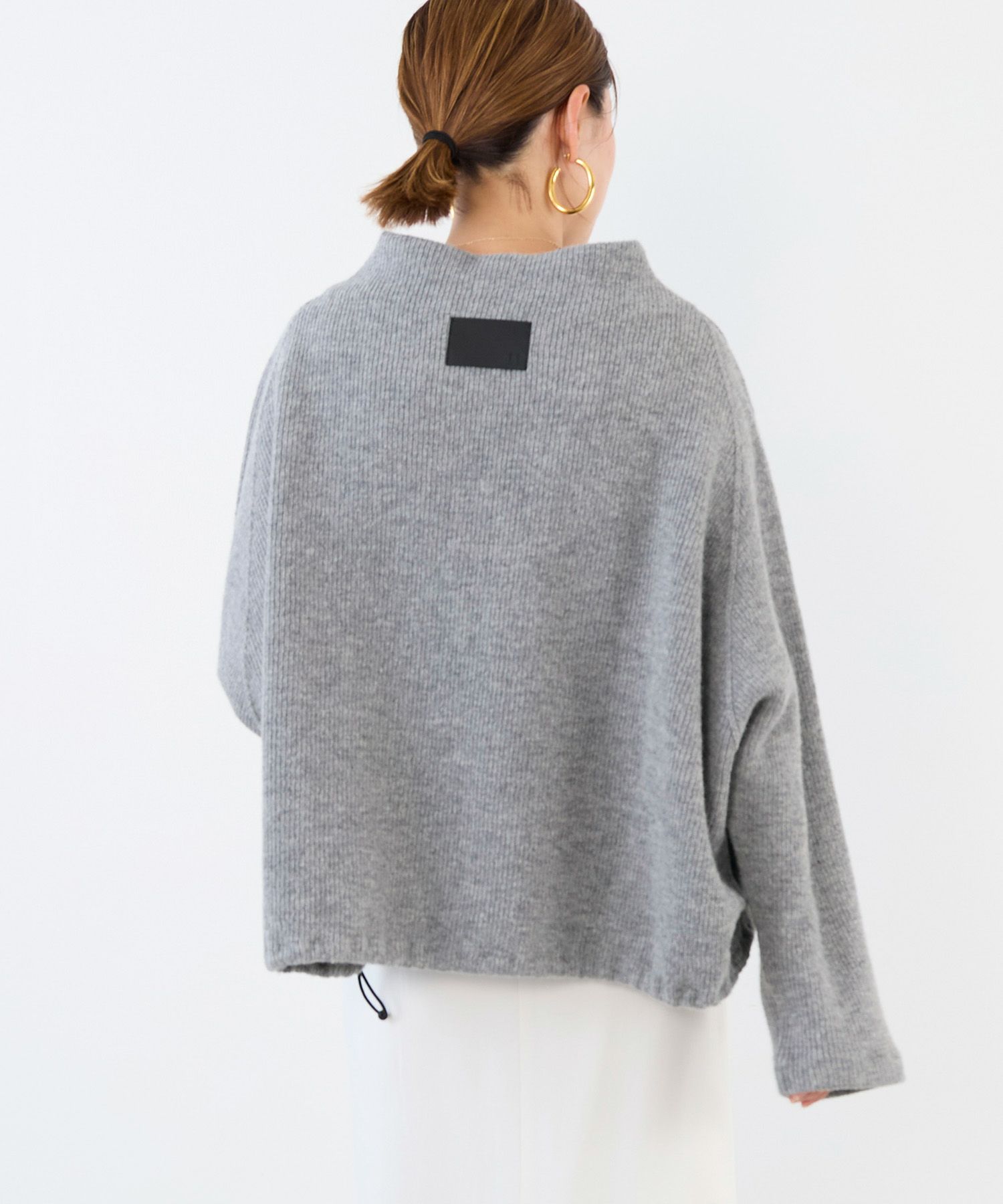 超美品COGTHEBIGSMOKE グレー ニット バルーンスリーブ COGTHEBIGSMOKE/コグ ザ ビッグスモーク】ELLIS SWEAT KAI SNOOD