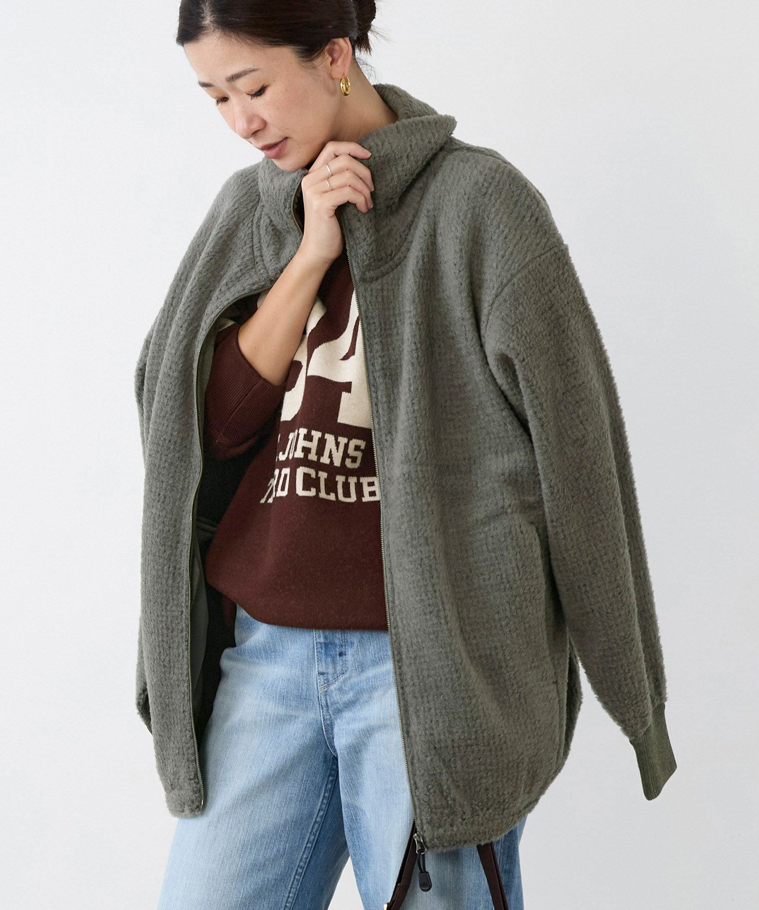 オーダーサンプル MARKAWARE - 【ラスト1点-サイズ2】 SHORT QUARTER ZIP PULLOVER - D